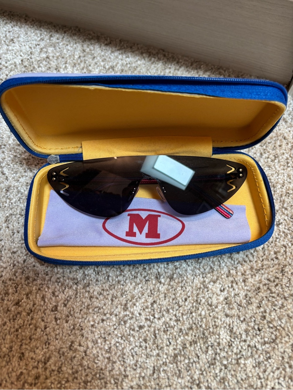 Missoni Black Rimless Sunglasses with Case